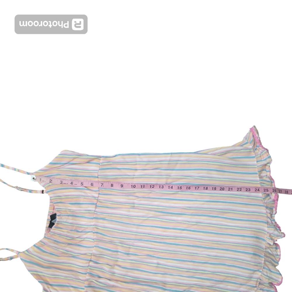 ANGIE PASTEL STRIPED SUMMER DRESS - S - Picture 10 of 10
